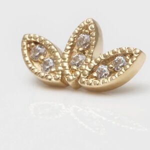 BVLA FIREFLY yellow gold and diamond threaded